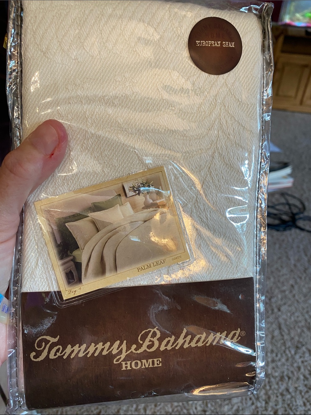 Tommy Bahama European sham Palm Leaf